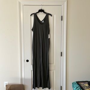 NWT, gray tank, cotton dress, size 2X
